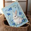 Crystal Pearl Painting 5D DIY Frame Decoration Painting Rabbit Home Wall Decoration Transparent Pearl Gemstone Painting Picture Art Crafts