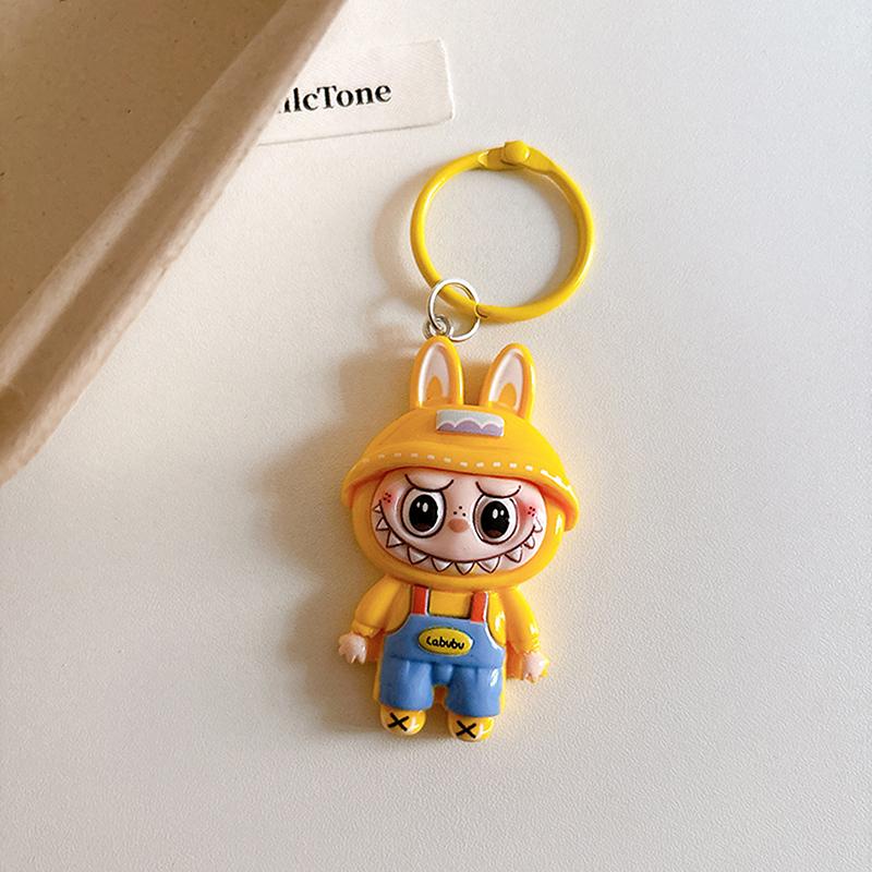 

Мультяшный брелок большого размера, милый Лабубу, шармы для сумки, брелок для машины, изысканные аксессуары для украшения рюкзака, подарки на день рождения
