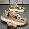 Fashion Summer Men's Sandals Comfortable Height Platform Street Male Shoes Non-slip Thick Soled Sports Slides Light Outdoor Hiking Shoes