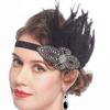 Retro Gatsby Dance Party Feather Headband Accessories