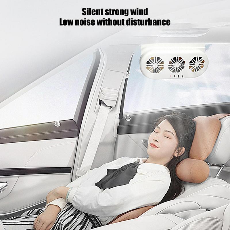 USB Car Exhaust Fan Auto Ventilation Fan Energy Saving Air Circulation Fan for Trucks RVs Sedans Cooling Fan