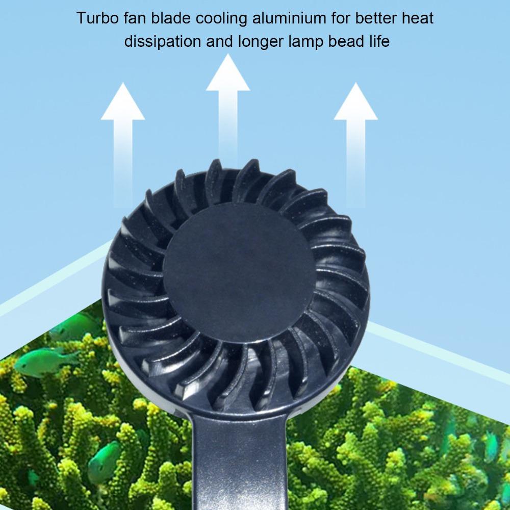 High Brightness LED Fish Tank Light Save Energy Multifunction Aquarium Clip Lamp 5W USB Full Spectrum LED Light Fish Tank