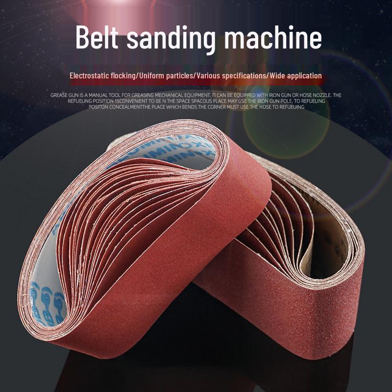 

4-Inch Sand Belt Polisher/Sander (610x100mm) & 3-Inch Sand Belt Tank Machine (530x76mm) 120 grit (medium belt)