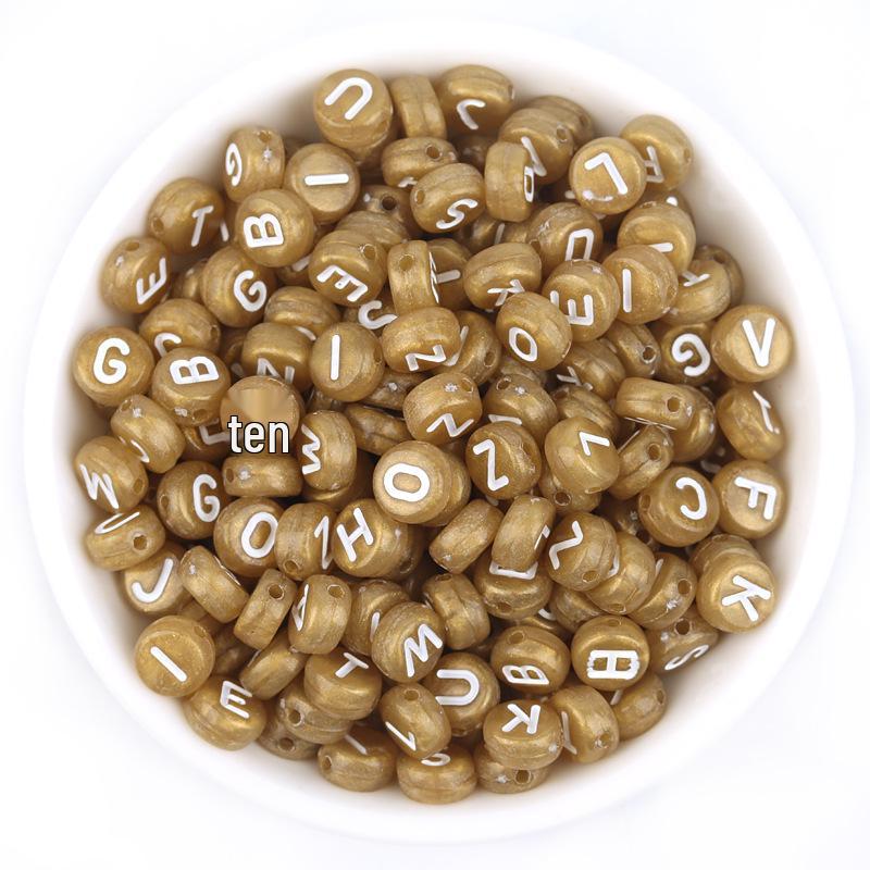 Acrylic Luminous Letter Beads, Multi-Style, 100 Pcs/bag for DIY Bracelets