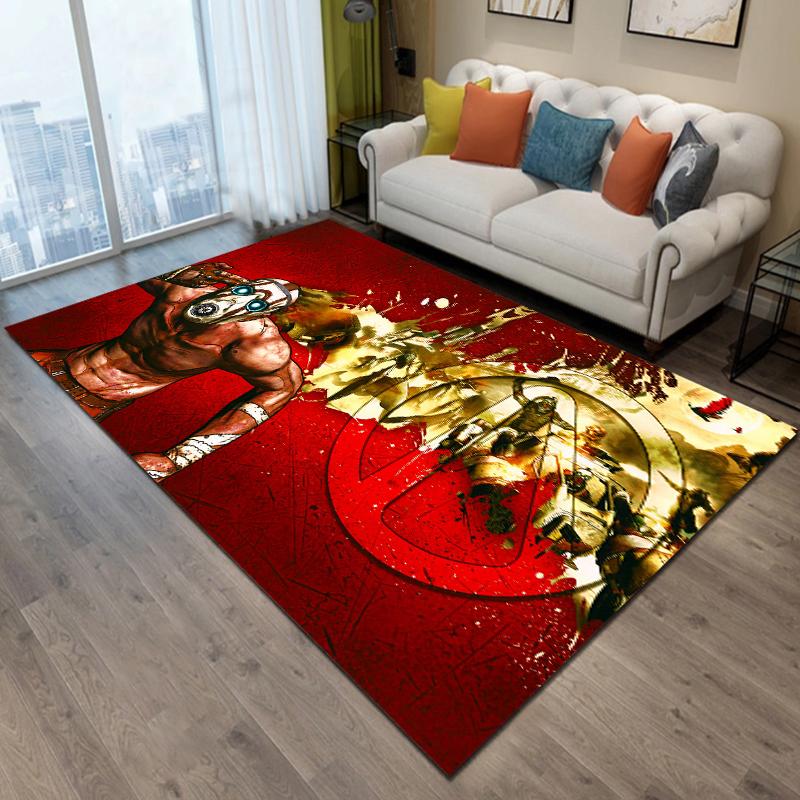 Borderlands-game Pattern Carpet Home Living Room Decoration Rug Bedroom Kitchen Bathroom Play Non-slip Floor Mat Hallway Balcony