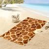 Serviette de plage imprimé fourrure de tigre, Grande serviette douce à séchage rapide pour la plage, le camping, la natation