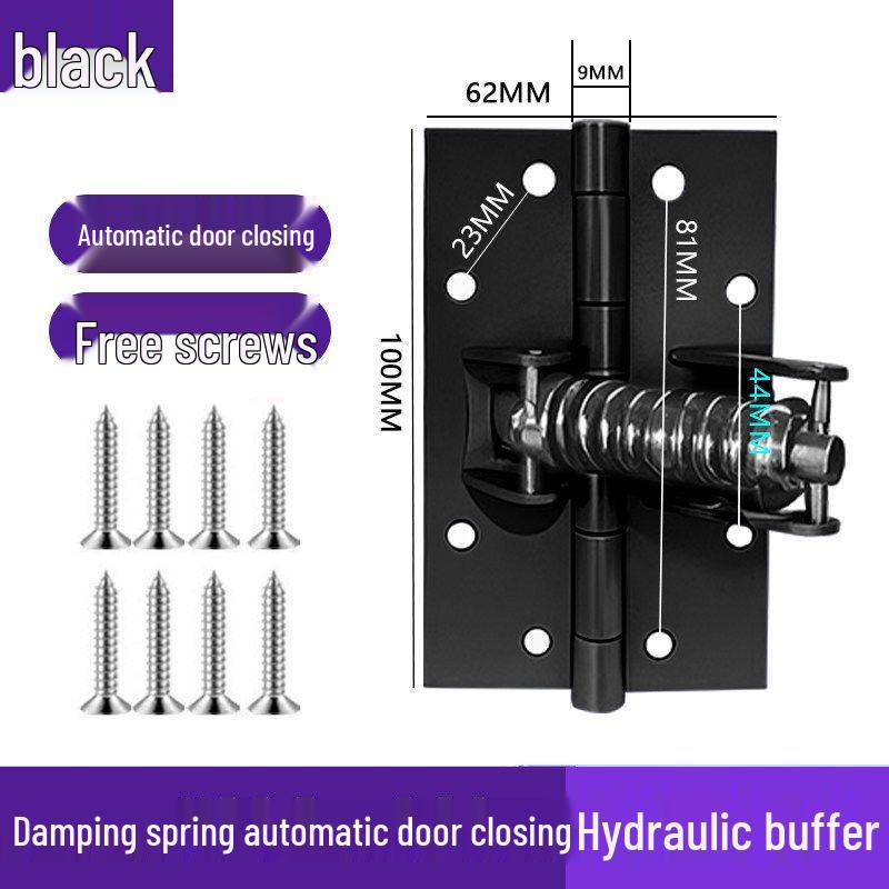 Automatic Door Closer: Multi-functional Invisible Spring Hinge with Buffer and Positioning Features