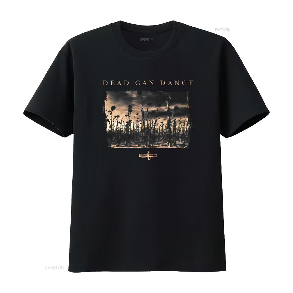 Dead Can Dance Anastasis Copertina Album Stampa Cotone Maglietta Nera S 5XL vintage Lavata Morbida streetwear uomo Leggermente Elastica