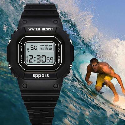 Water Resistant Led Kids Sport Watch Outdoor Women for Men Digital Led Wrist Watch