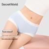 SecretWorld Women's High-Waist Cotton Antibacterial Briefs