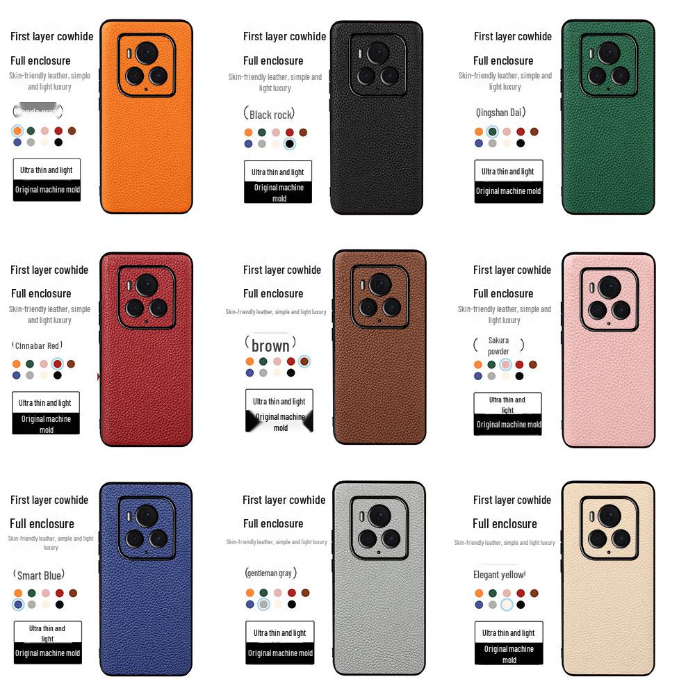 

Чехол Honor Magic6 Ultimate Edition из натуральной воловьей кожи с полным покрытием Magic5 Pro