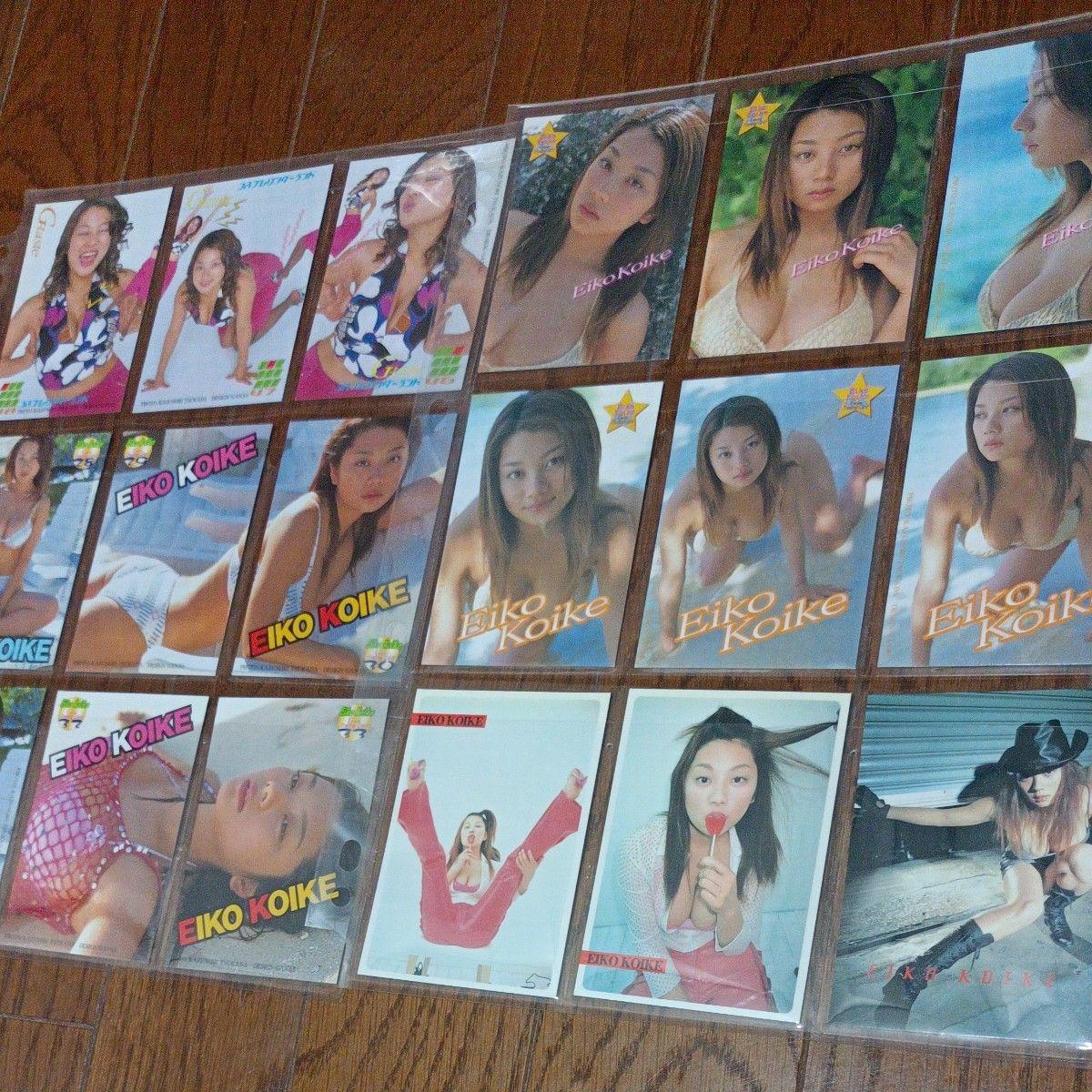 Used Eiko Koike Trading Card Swimsuit Gravure Valuable Set of 25