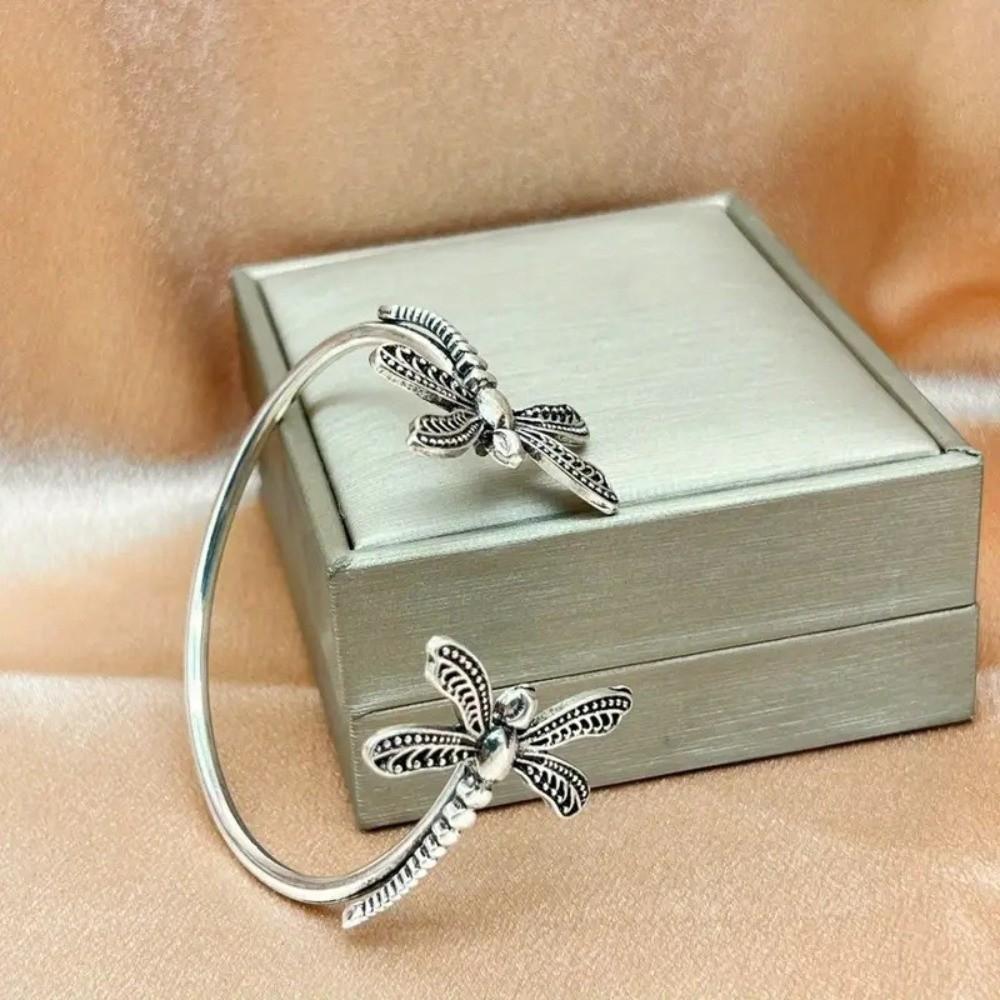 Ethnic Jewelry Dragonfly Bracelet Boho Metal Bangles Fashion Open Bracelet  Women