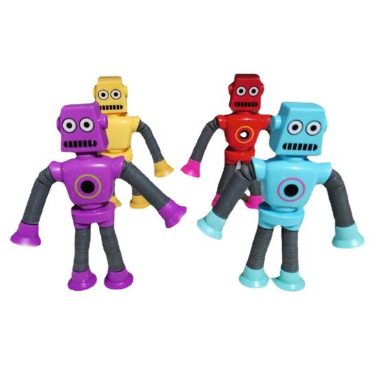 

Игрушка-трубка-стретч с присосками, гибкая, красочная, трубка-робот, креативная, для снятия стресса, фиджет, телескопическая фиджет-трубка, стимулирующая сенсорная With Light