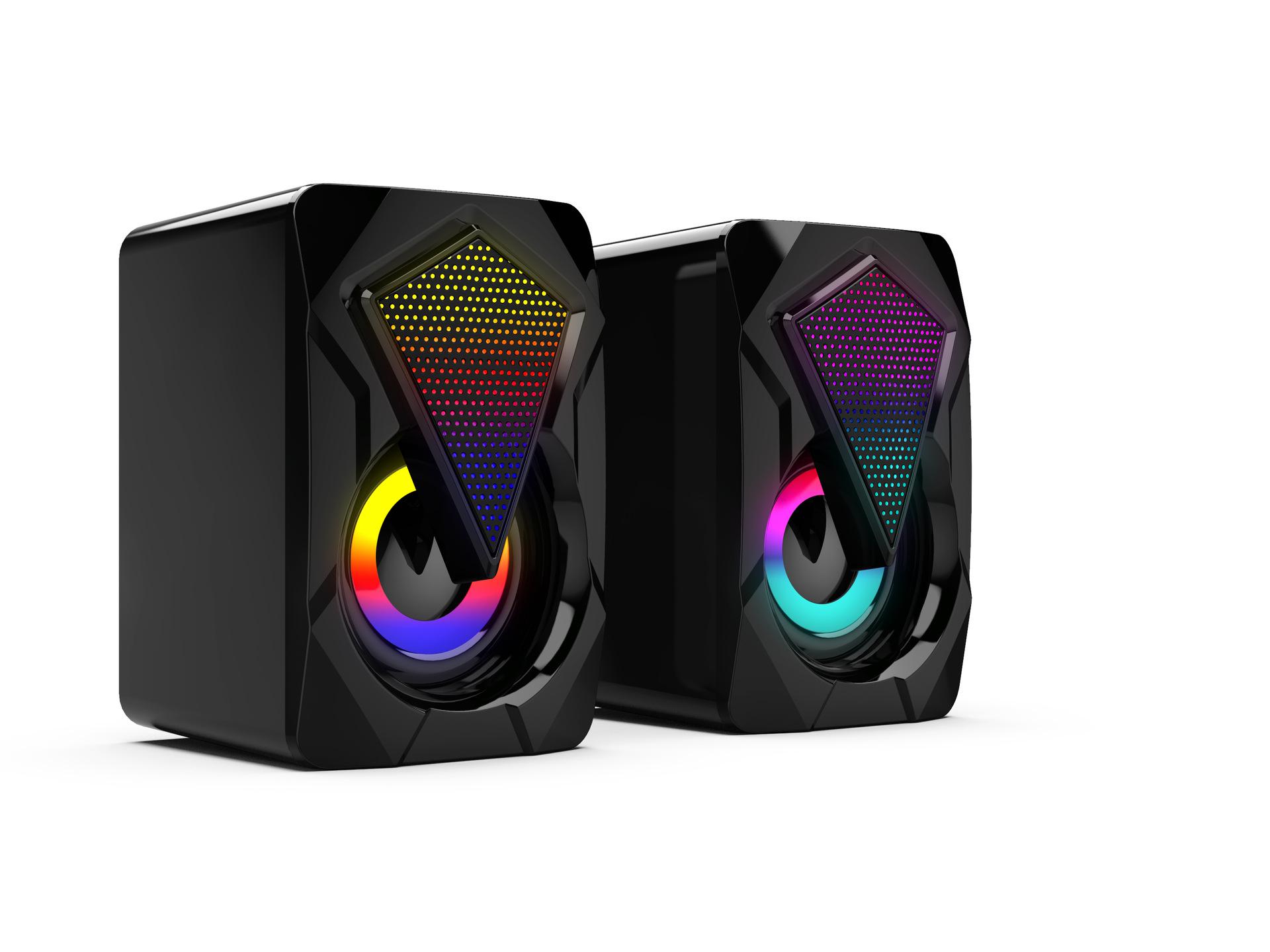 Настольные мини-мультимедийные светодиодные колонки с улучшенными басами