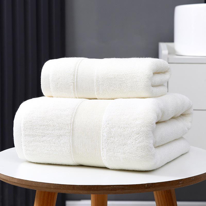Thickened Pure Cotton Embroidered Bath & Face Towel - Highly Absorbent, Perfect for Home Use or Gifts