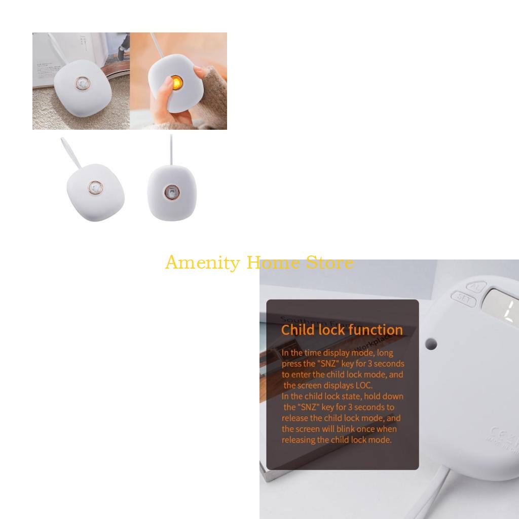 

F26C Vibrating Alarm Clock Strong Wake Artifact 2 Vibrating Modes Multifunctional for Hearing-impaired Deaf Bedroom Digital CN