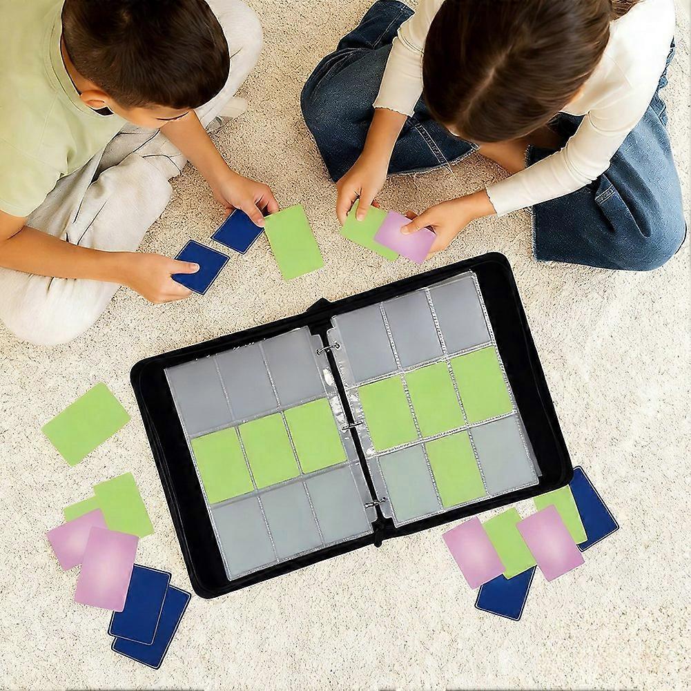 9 Pocket Trading Card Binder, Holds 1080 Cards , Zipper PU Card Folder Holder for MTG, TCG, Baseball, Sports Cards