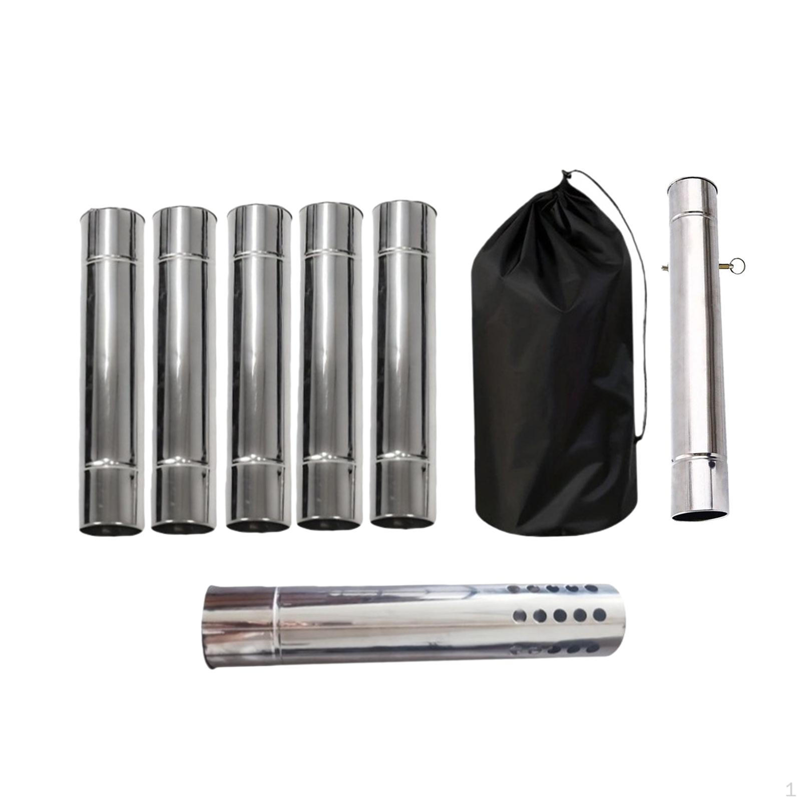 

Трубы для дымохода Портативная походная печь Труба для пешего туризма Кемпинга Сжигания дров