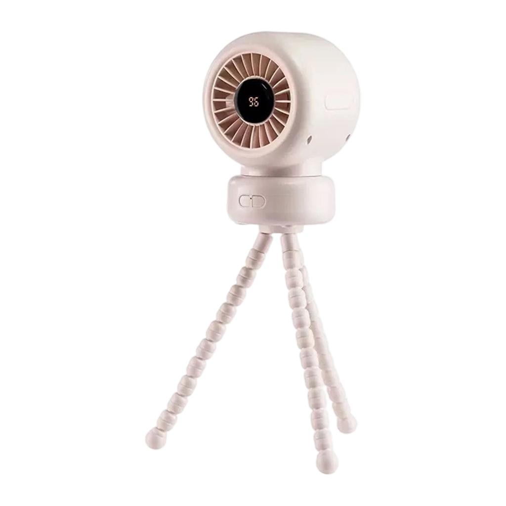 Portable Baby Stroller Fan with Flexible Tripod Stand USB Rechargeable Mini Fan for Travel Outdoor Use Adjustable Speed Settings