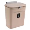 Household Home Trash Can for Kitchen Cabinet Door Wall Mount Waste Rubbish Bin 2.4 Gallon/9L