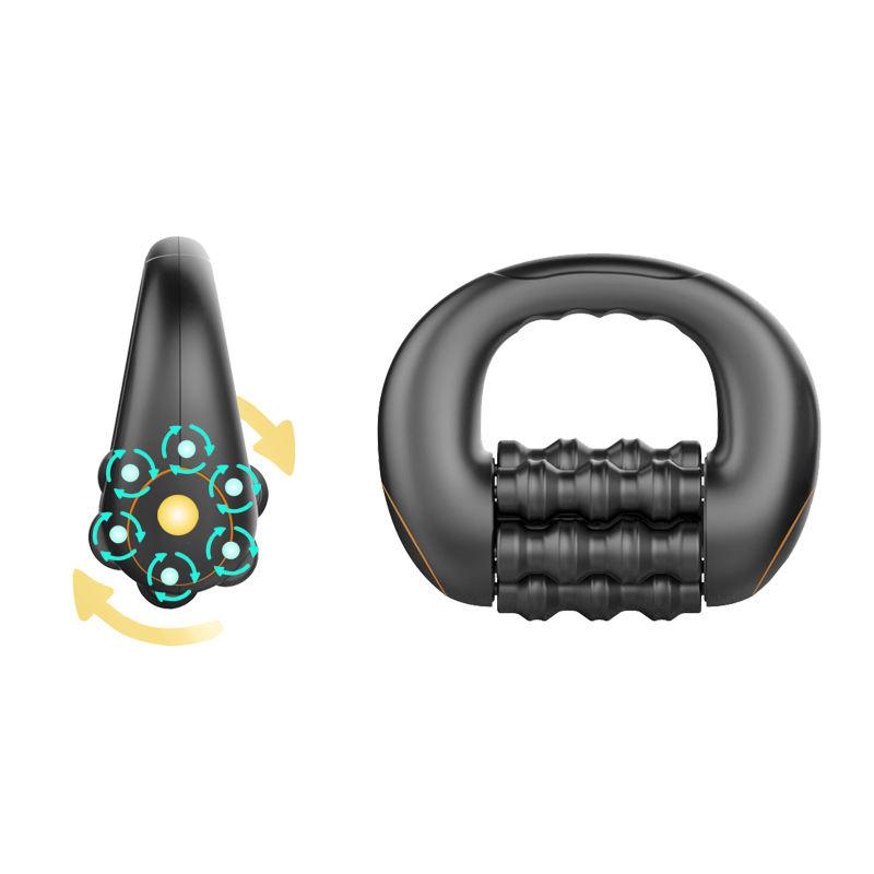 

Мини роликовый массажер ручной электрический массажер для мышц - 5 пружинных планок и 24 узла | Облегчение глубоких тканей для шеи, спины и ног