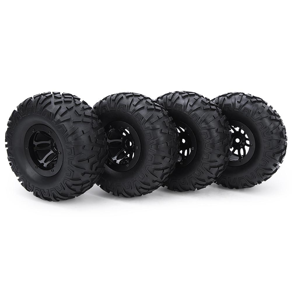 Uniwersalne 2,2-calowe nadmuchiwane opony ulepszone części zamienne do modelu samochodu RC 1 10 czarne