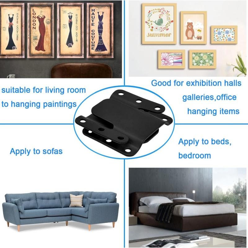 4/8 Pcs Universal Sectional Sofa Interlocking,Heavy Duty Sectional Couch Connectors,Sofa Connector Bracket Hardware,Frame Hook