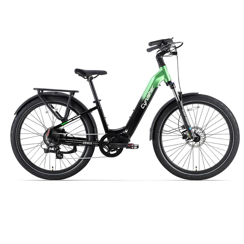 Cyrusher Grace Dospělé Městské Elektrické Kolo 250W Motor 48V15AH Baterie Terénní Elektrické Kolo 27,5 Palcové Tlusté Pláště Horské e-Kolo
