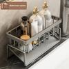 Drain Rack Rustproof Carbon Steel Organizer with Detachable Drain Tray Storage Rack for Kitchen Sink Sponges Soap