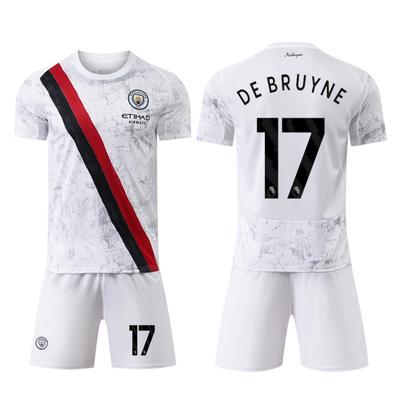 2025 Manchester City Home Football Jerseys White #17