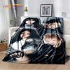 Black Pink Kpop Star Girl Group Soft Plush Blanket,Flannel Blanket Throw Blanket for Living Room Bedroom Bed Sofa Picnic Cover