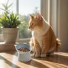 15-degree Inclined Anti-vomiting Tall Cat Food Basin Beard Protection Plastic Inclined Frame Indoor Pet Drinking Water Feeding