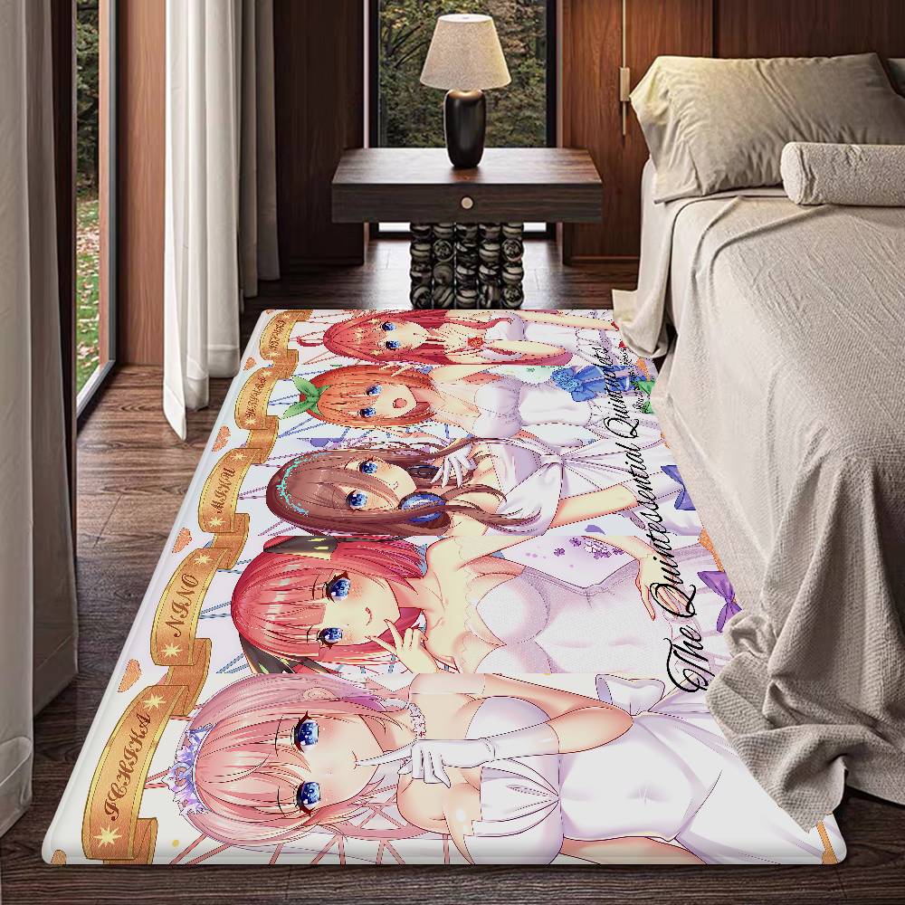 Anime The Q-Quintessential Q-Quintuplets Bathroom Mat Anti-slip Absorb Water Long Strip Cushion Bedroon Mat Welcome Doormat