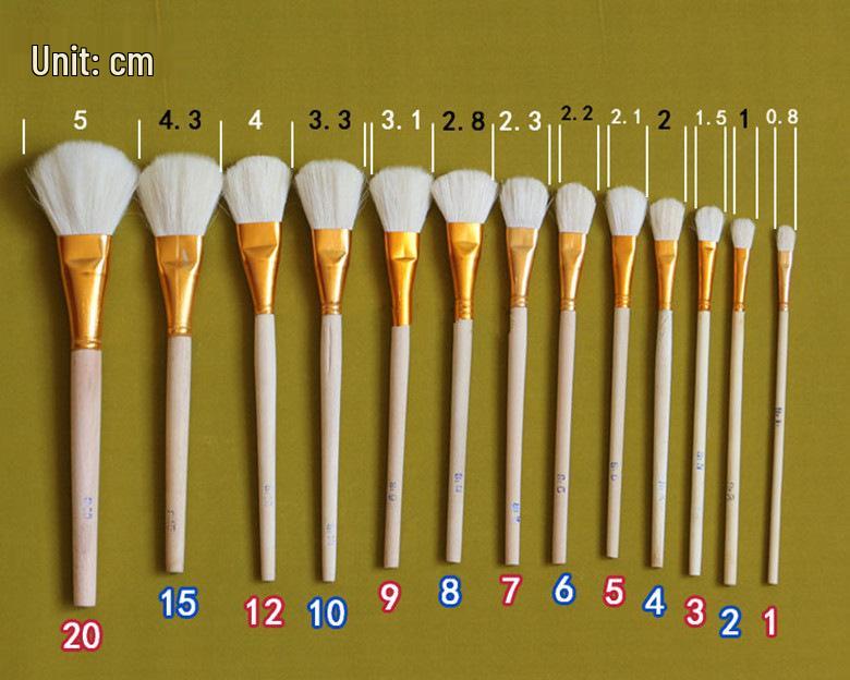 

Кисть из синтетической шерсти для рисования, подкрашивания маслом, штукатурки, росписи керамики и рукоделия S1 Special Wool Brush