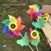 Large Transparent PVC Rotating Windmill - DIY Handmade for Children Outdoor Decoration