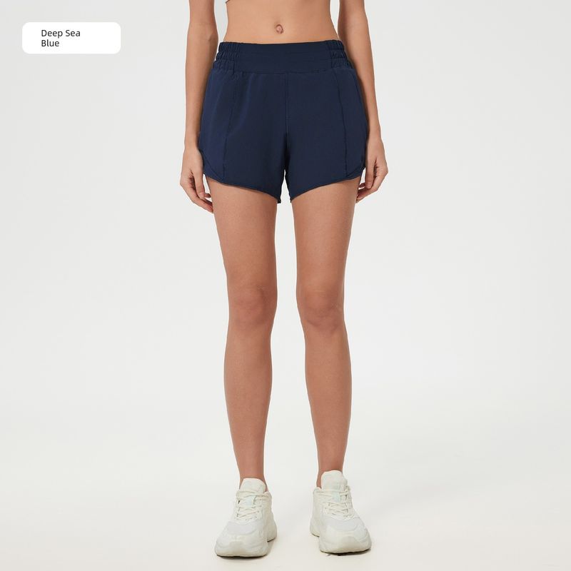 Shishi City Quality Clothing Co., Ltd. Summer Cool Feeling Quick-Drying High Waist Track Shorts Women's Lined Fitness Pants Light