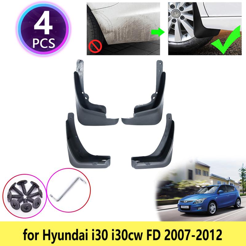 

4 шт. / Комплект для i30 i30cw Wagon FD 2007 2008 2009 2010 2011 2012 Брызговики Брызговики Брызговики Брызговики