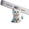 Acrylic Blue Stripe Cat Dust Plug