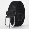 Stylish Woven Stretch Casual Mens Belt With Alloy Buckle For Fashionable Wear