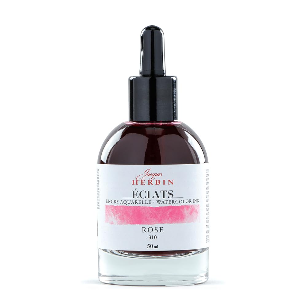 

Herbin Watercolor Eclat hb16310 Ink, Dye, 50ml, Pink,