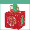 Tree Christmas Themed Paper Gift Box Money Box Christmas Party Decoration Prop
