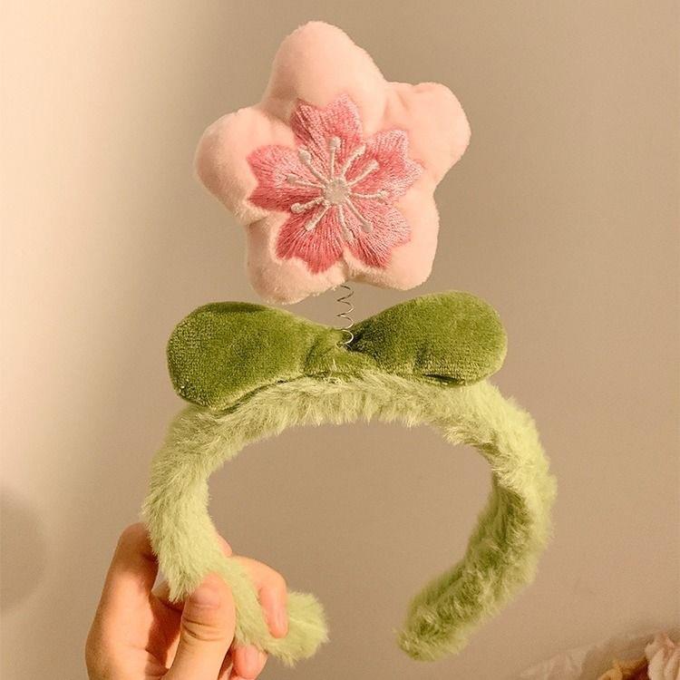 Plyšová čelenka s jahodovým zajíčkem