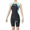[WA Approved] arena Competitive Swimsuit for Race Girls Junior [AQUA RACING] R130 Size Swimming ECO Swimsuit and Strap for Beginners Water Repellent