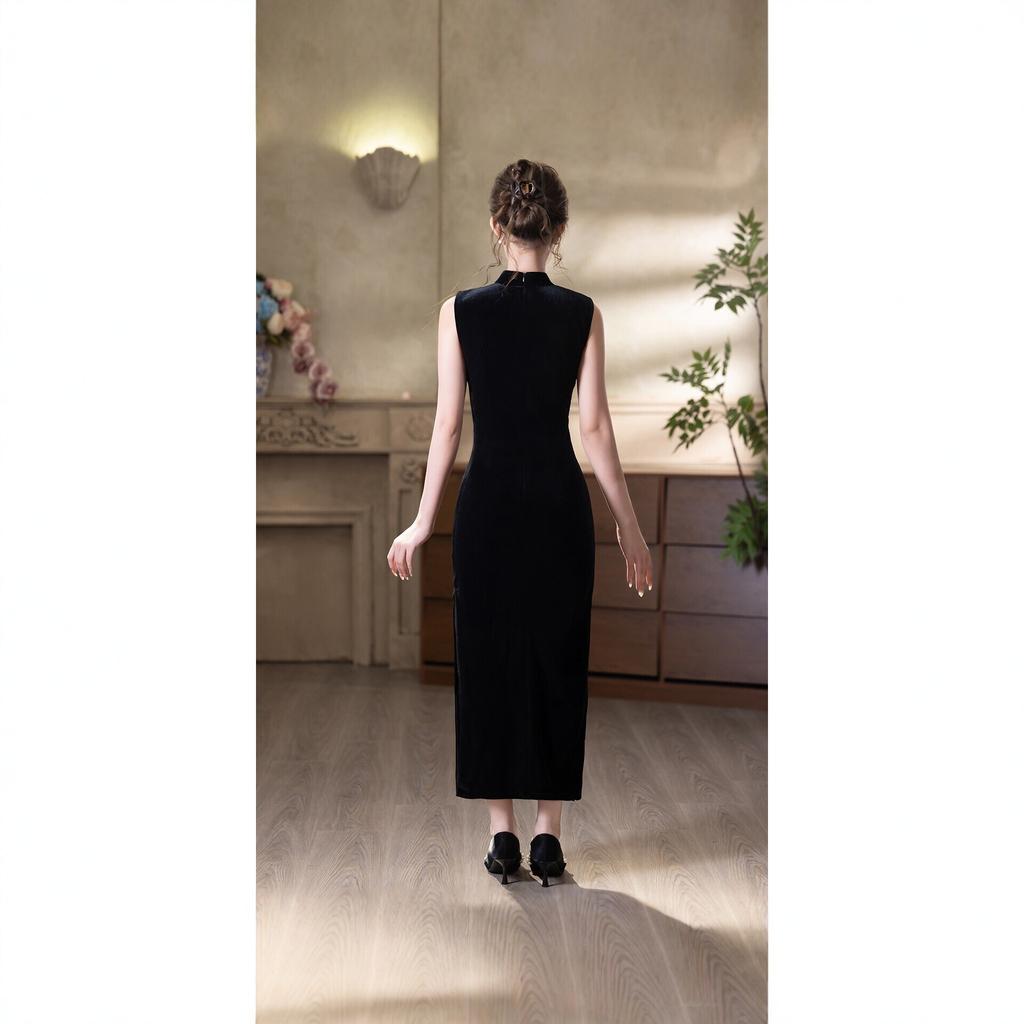 1011 New Chinese Cheongsam Women's Retro Improved Toast Clothing Engagement Wedding Dress Dress