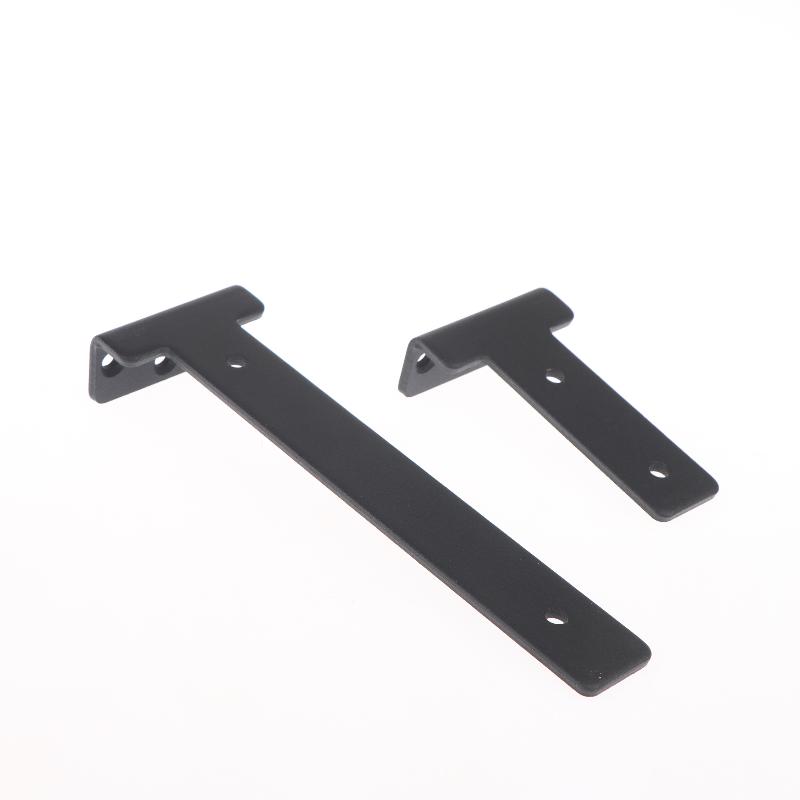 1 Ensemble Supports d'Étagère Robustes en Forme de L pour Cloison Support Métallique Industriel Support Mural Étagère Fixe Avec Vis