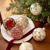 8cm Christmas Glass Balls Korean Style Suspensable Multicolor Christmas Ball Reusable Decorative Christmas Tree Pendants