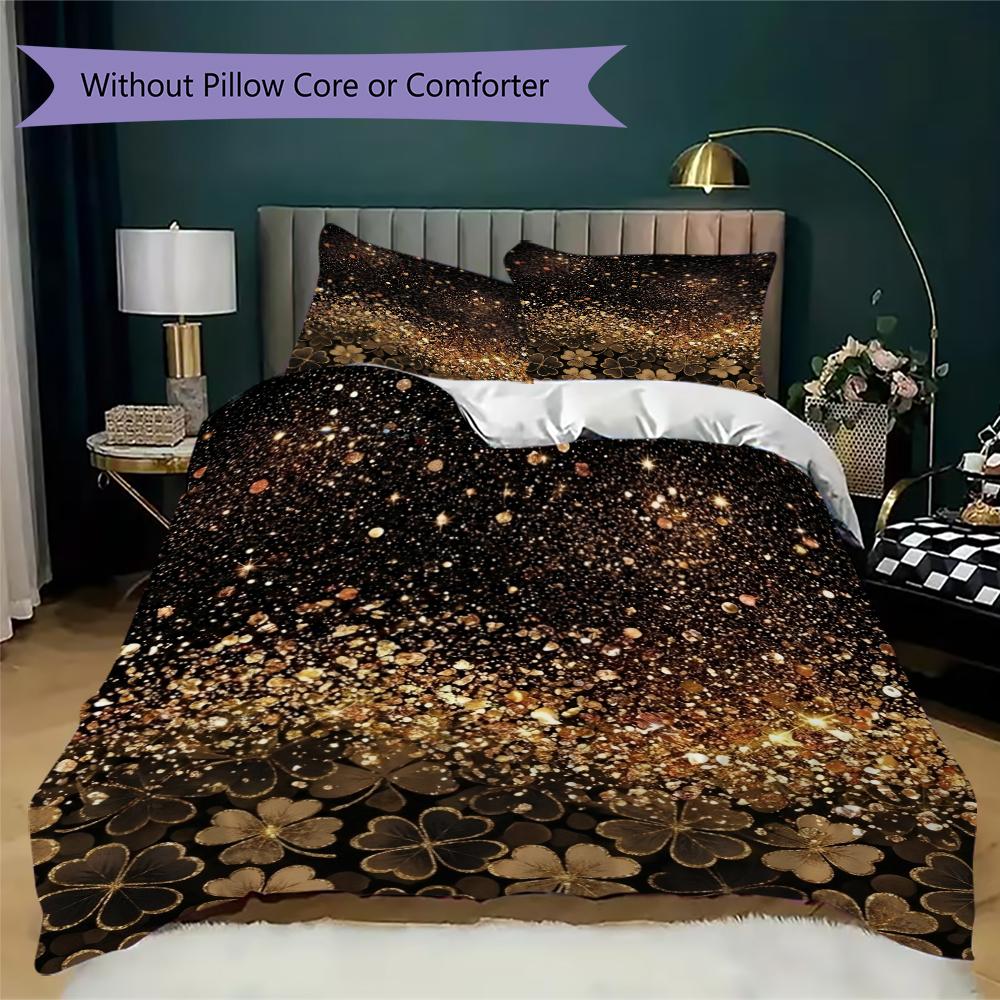 Leaf Pattern Bedding uilt Set uilt Cover Pillowcase Home Decoration Birthday Gift (1 * duvet cover + 2 * pillowcase without core)62