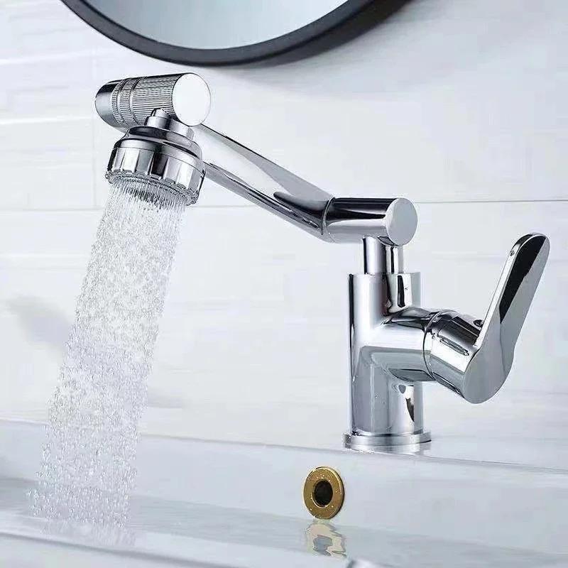 1080° Swivel Bathroom Sink Faucet Mixer Deck Mounted Splash Proof Water Tap Shower Head Aerators Tapware For Bathroom