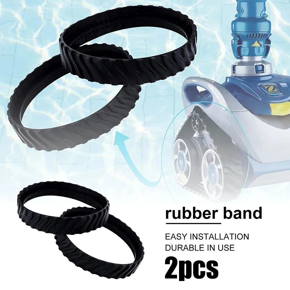 2pcs Rubber Tire Rail Wheels Swimming Pool Cleaner Spare Part For Zodiac Wheel Track MX8 MX6 R0526100 Good Replacement